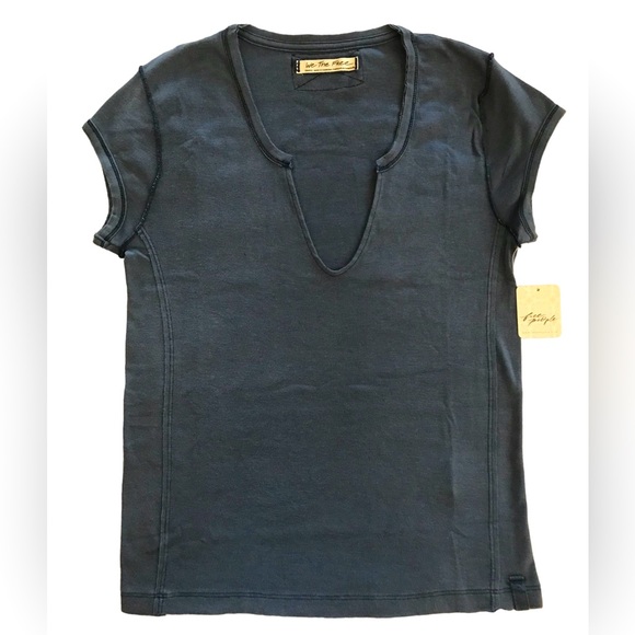 Free People Always Yours Tee Small Shaded Lake New - Picture 1 of 11